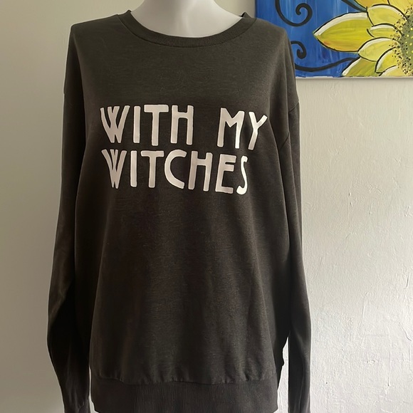 H&M divided-With My Witches top- perfect amazing condition - Picture 1 of 6